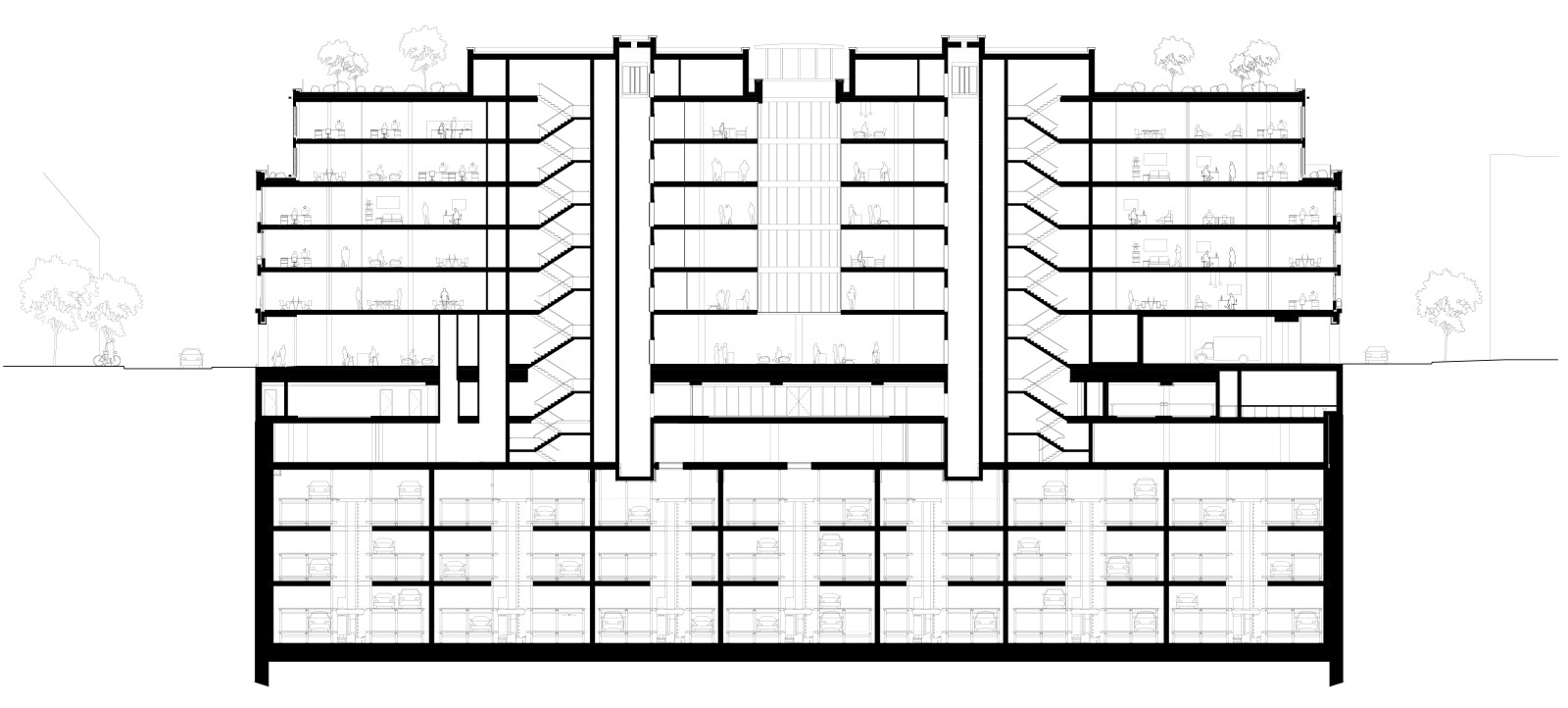 Adolf Kolping, Schnitt OSA Ochs Schmidhuber Architekten