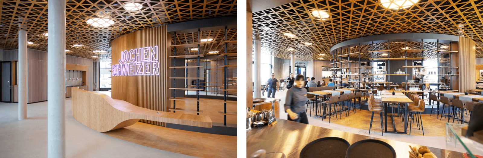 Bar, Café, Gastronomie, Inside, Jochen Schweizer Arena München, OSA Ochs Schmidhuber Architekten GmbH