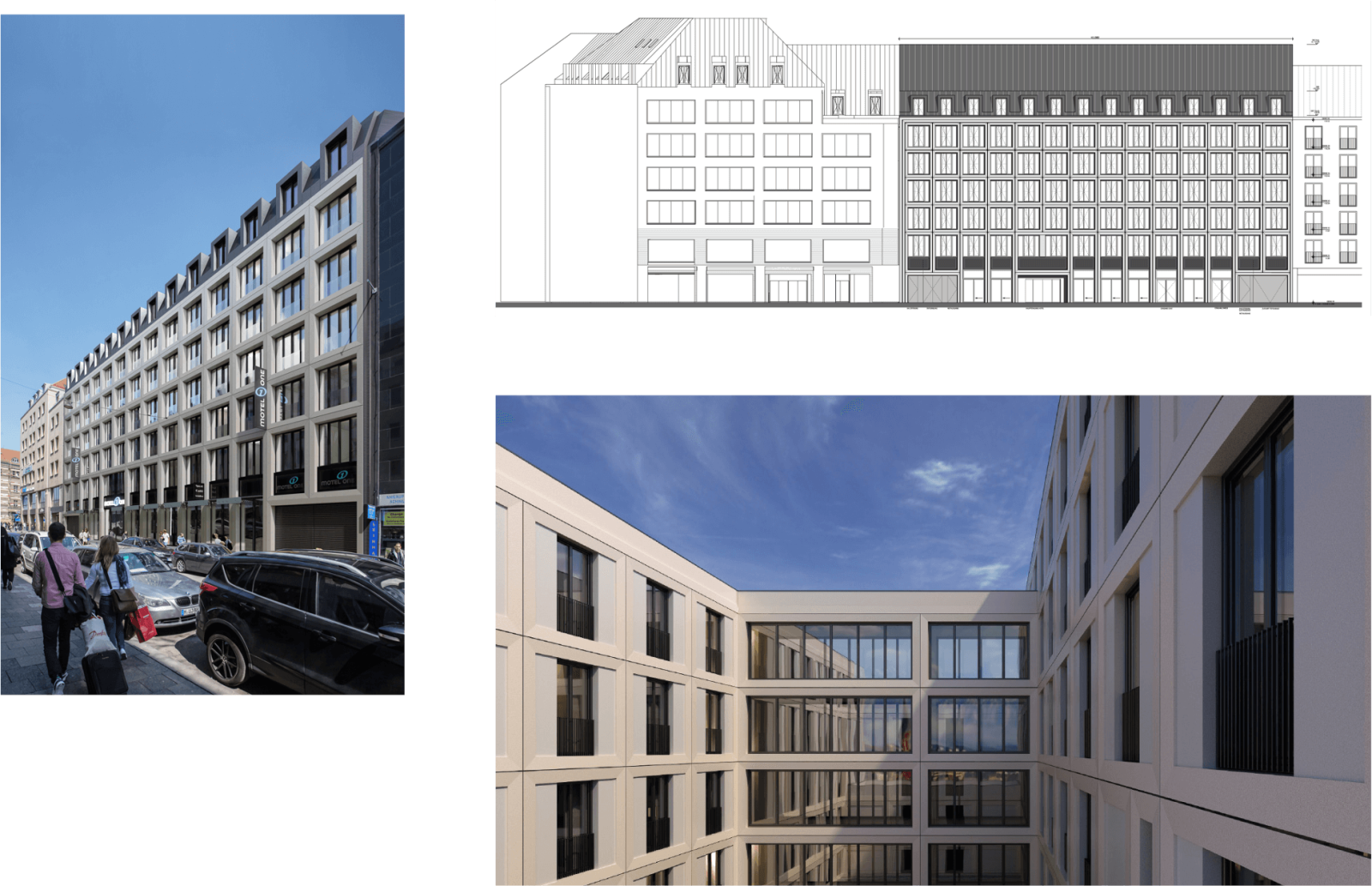 Motel One Schillerstraße, OSA Ochs Schmidhuber Architekten