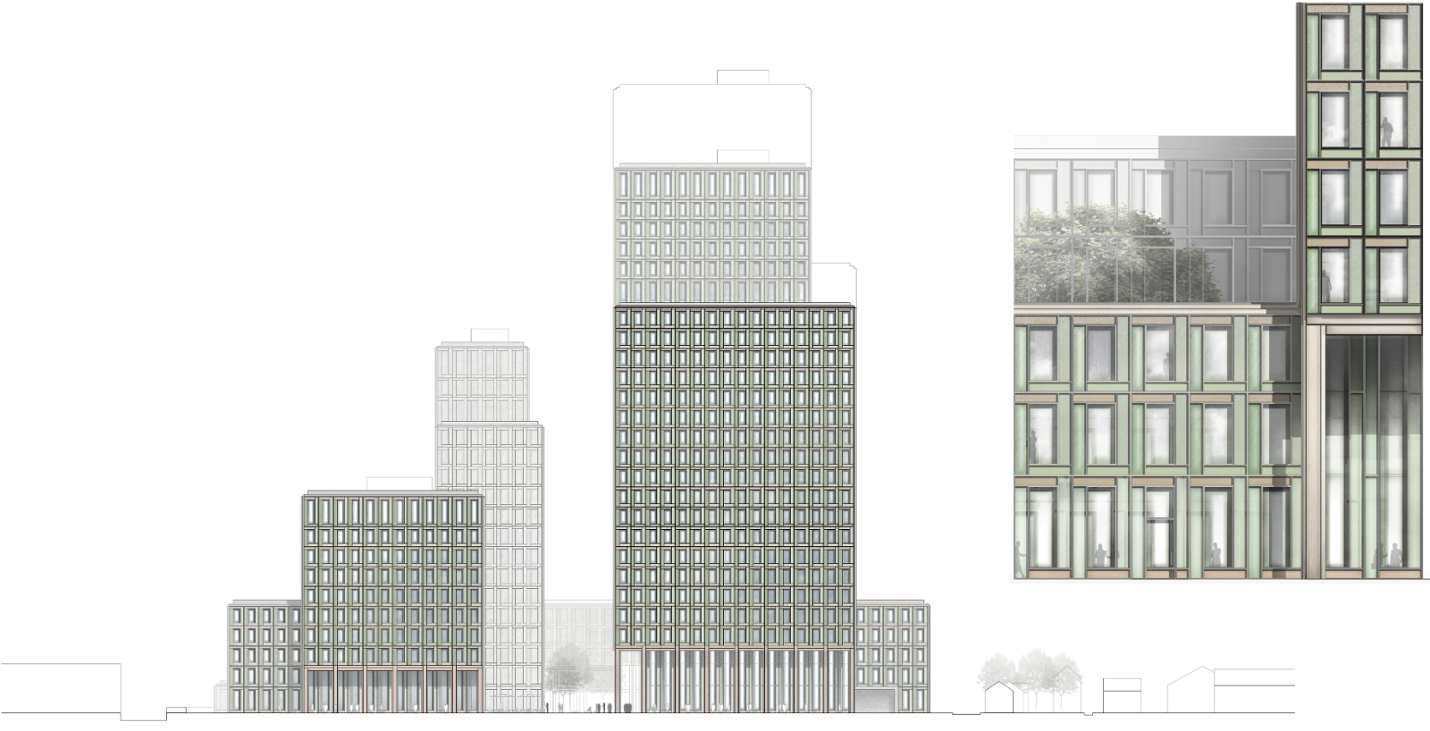 Richard Strauss Straße, Ansichten OSA Ochs Schmidhuber Architekten